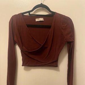 ABERCROMBIE & FITCH WRAP TOP